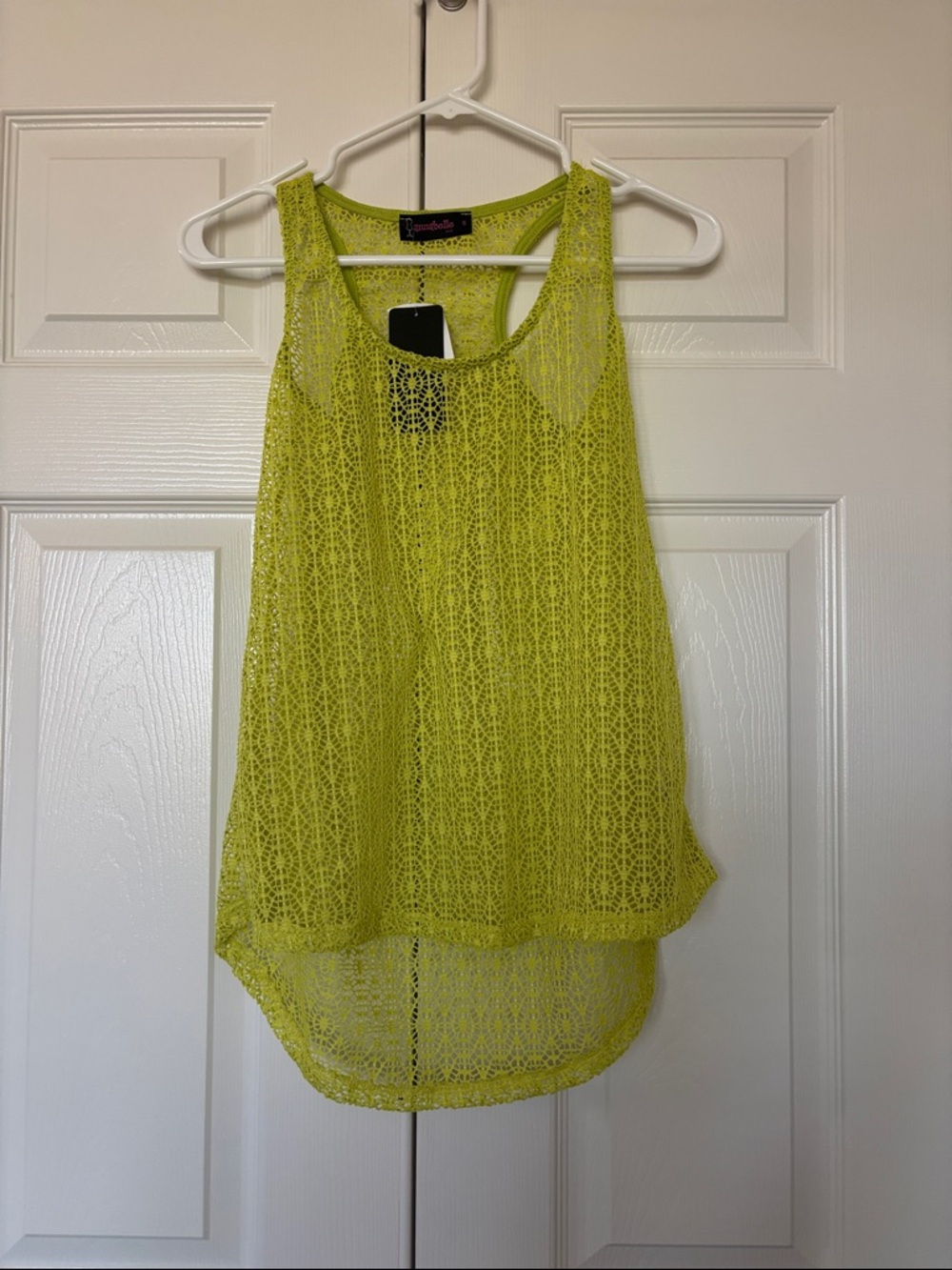 Annabelle Neon Yellow Racerback Tank